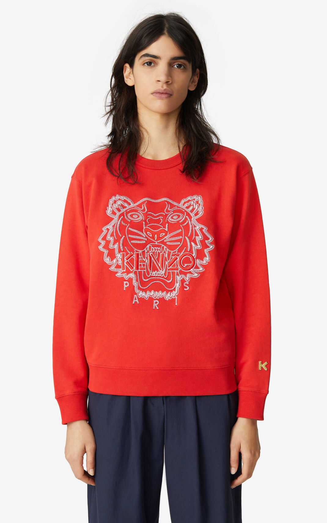 Kenzo Tiger Sudadera Mujer Rojas | 4195860-HS